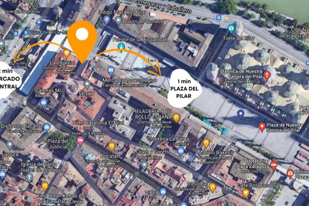סרגוסה Apartamento Unico En Plaza Del Pilar מראה חיצוני תמונה